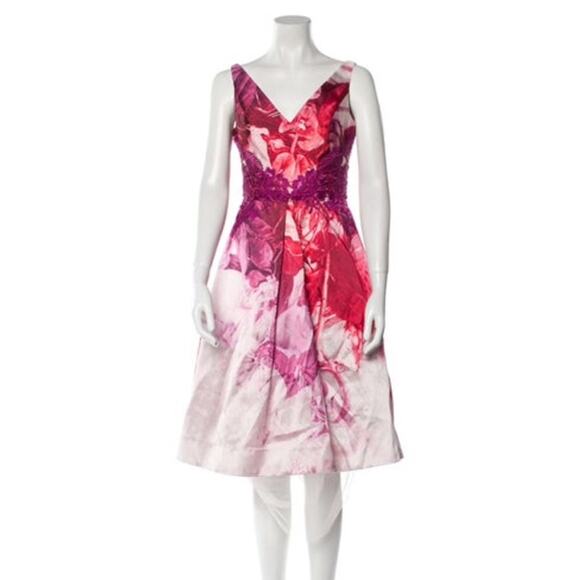 Monique Lhuillier Dresses & Skirts - Monique Lhuillier Floral Dress Sz 0 NWOT